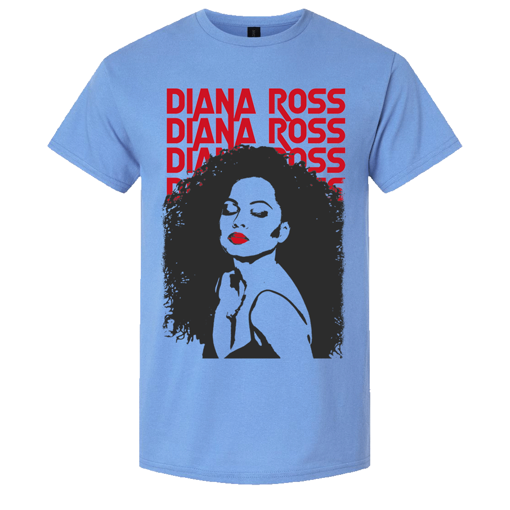 DIANA ROSS IN REPOSE T-SHIRT LT BLUE