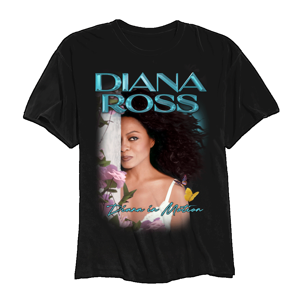 Diana Ross In Motion Photo T-Shirt Black