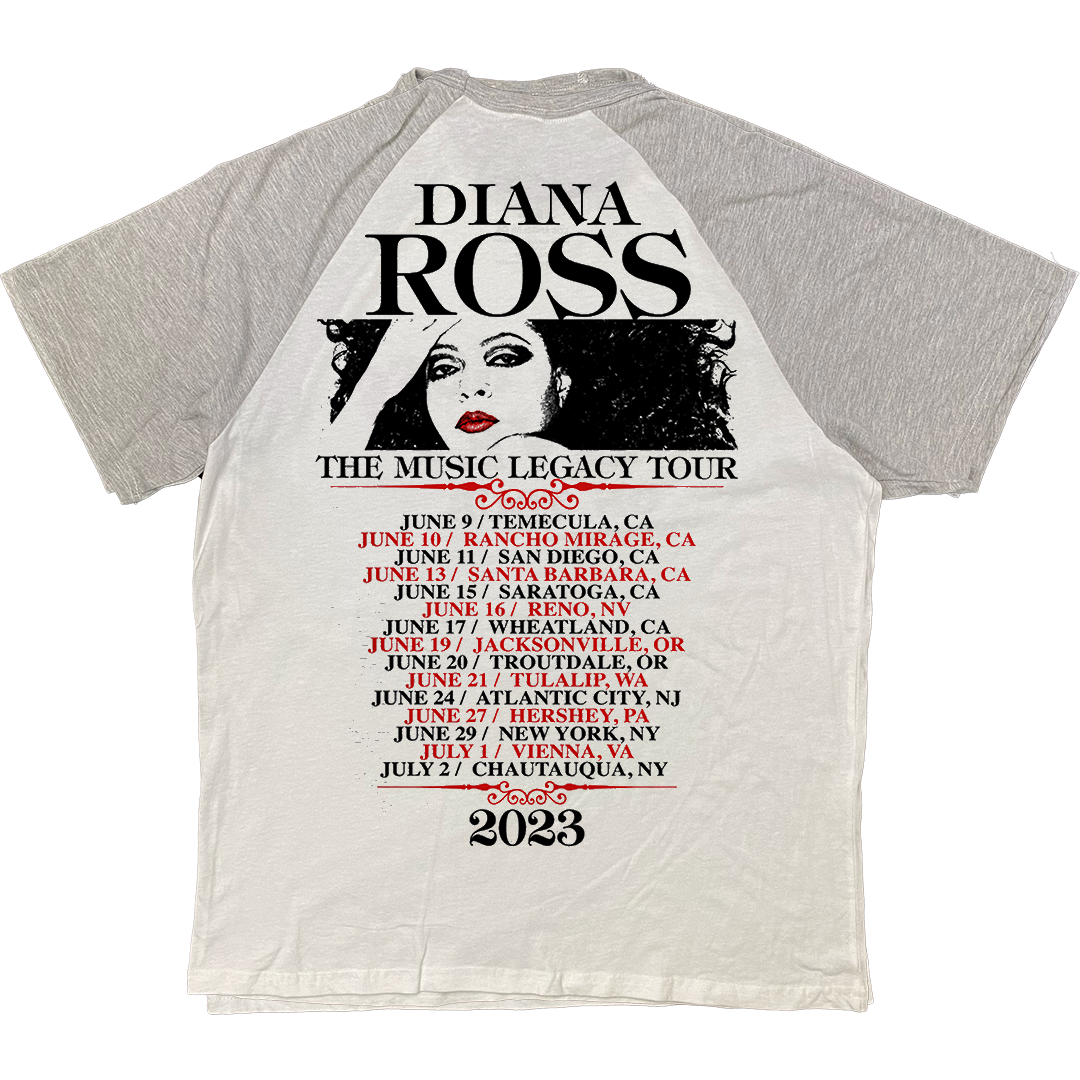 Diana Ross "Music Legacy" Raglan T-Shirt