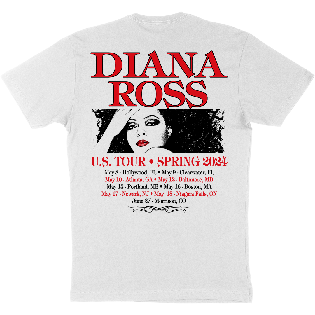 "US Spring 2024" Tour T-Shirt in White