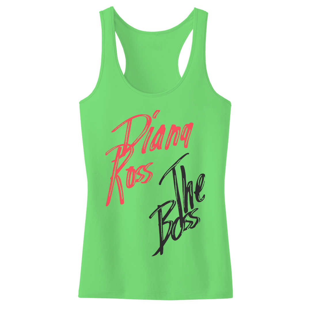 Diana Ross "The Boss" Women's Racerback Tank