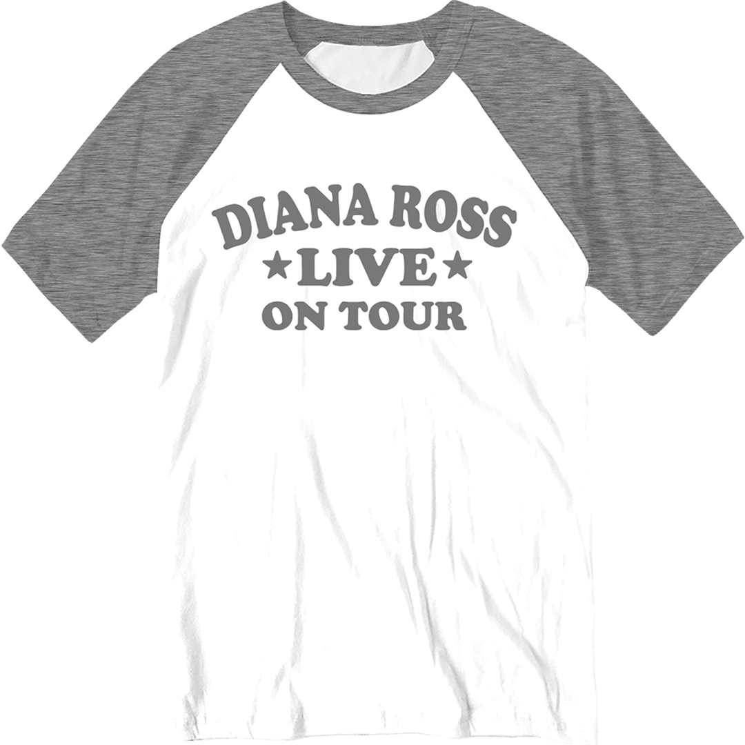 Diana Ross "Live On Tour" Raglan T-Shirt