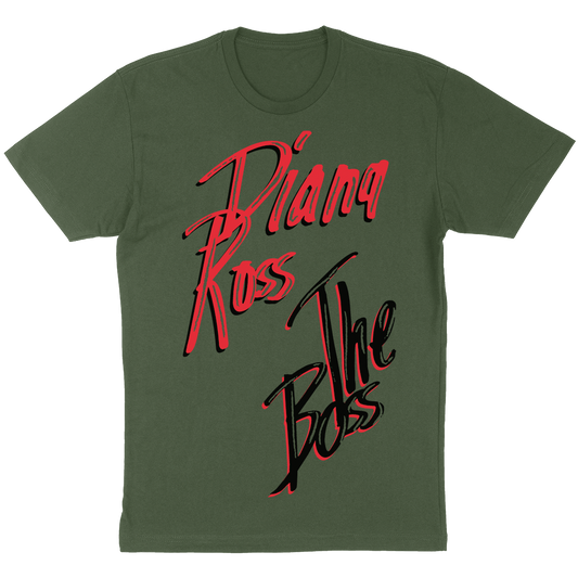 Diana Ross "The Boss" T-Shirt in Olive Green