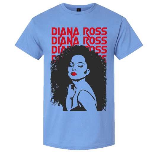 DIANA ROSS IN REPOSE T-SHIRT LT BLUE