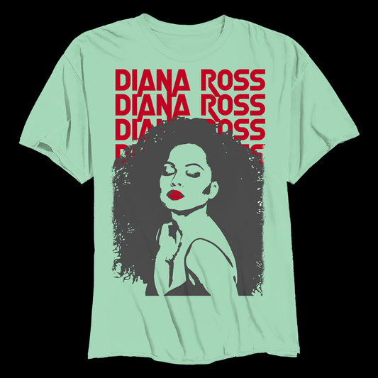 DIANA ROSS IN REPOSE TSHIRT MINT GREEN