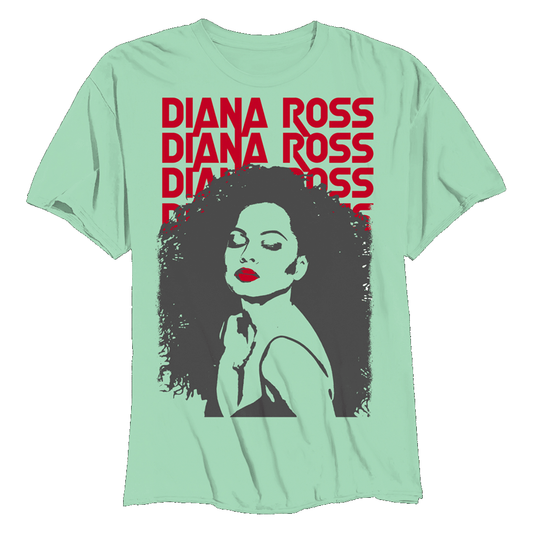 DIANA ROSS IN REPOSE TSHIRT MINT GREEN