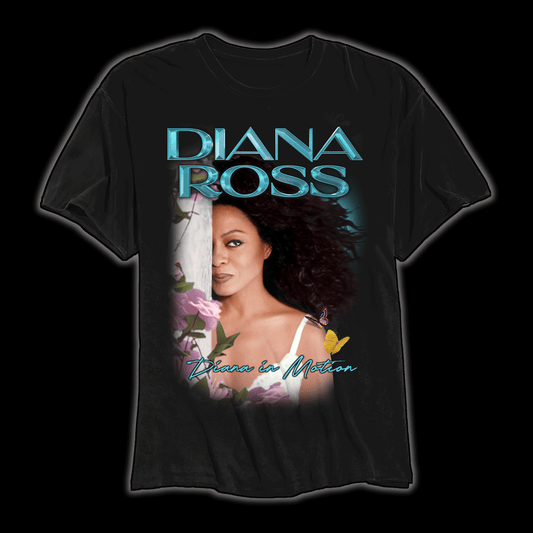 Diana Ross In Motion Photo T-Shirt Black