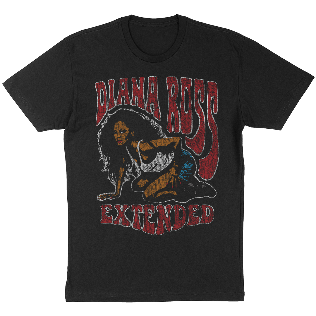 Diana Ross "Extended" T-Shirt in Black