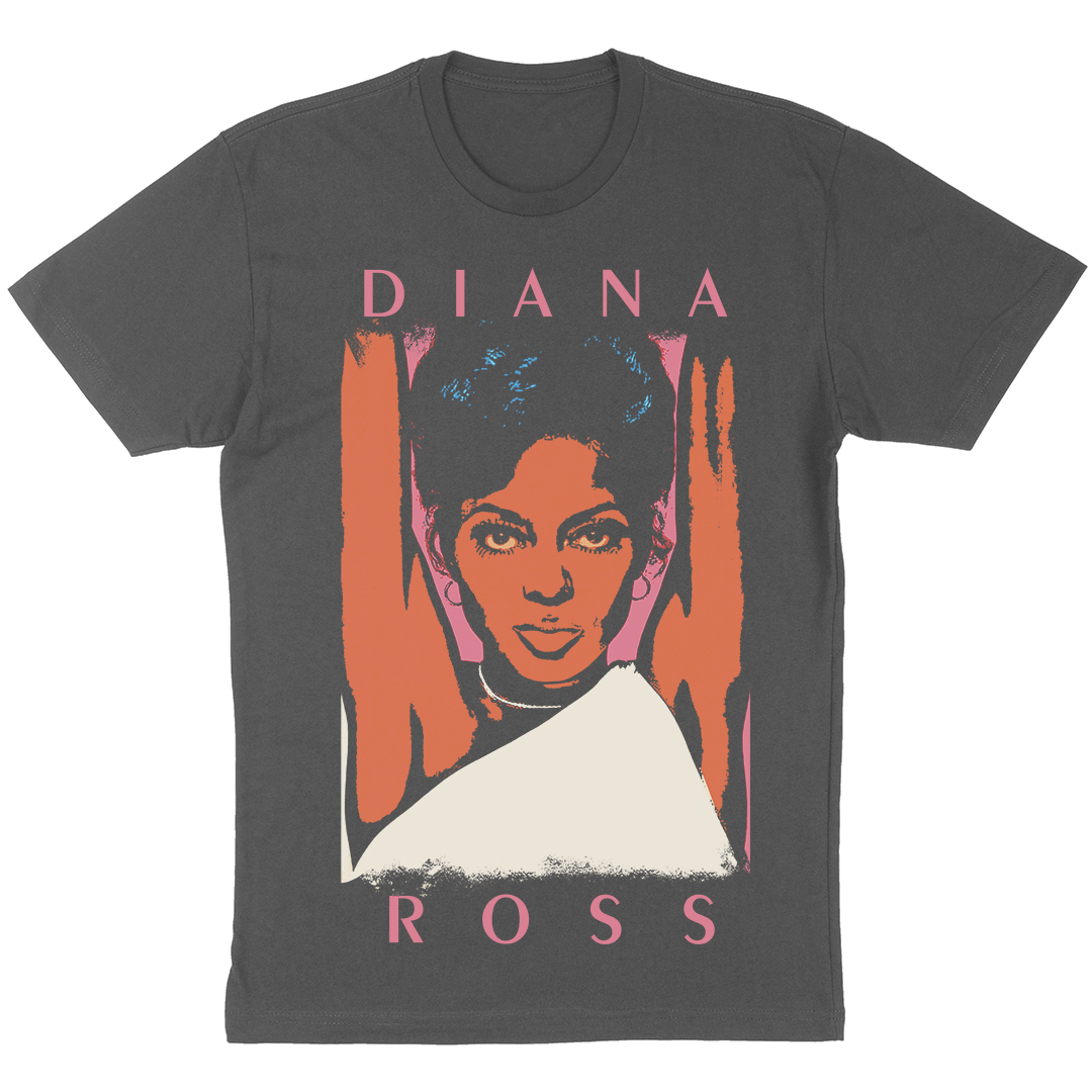 Diana Ross "Rise Up" T-Shirt in Charcoal