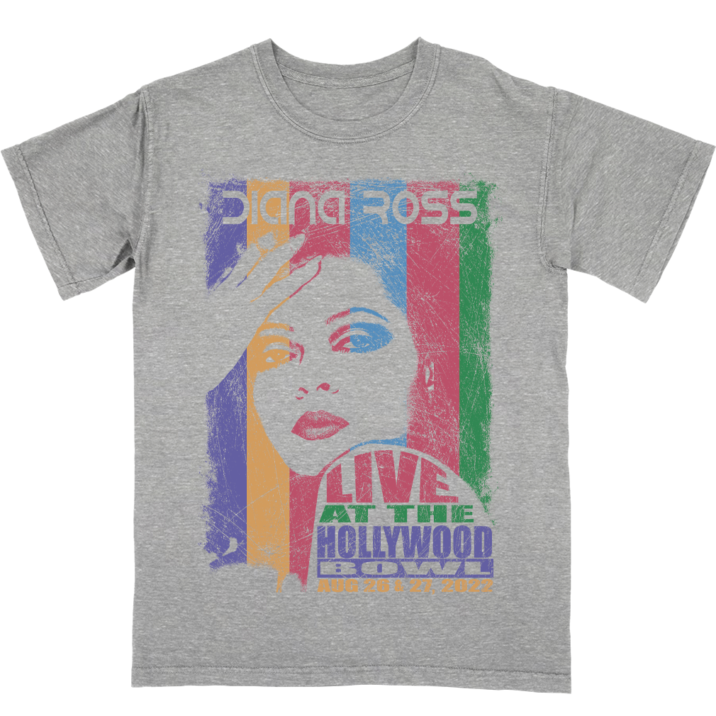 Diana Ross "Stripes" HOLLYWOOD Bowl Event T-Shirt