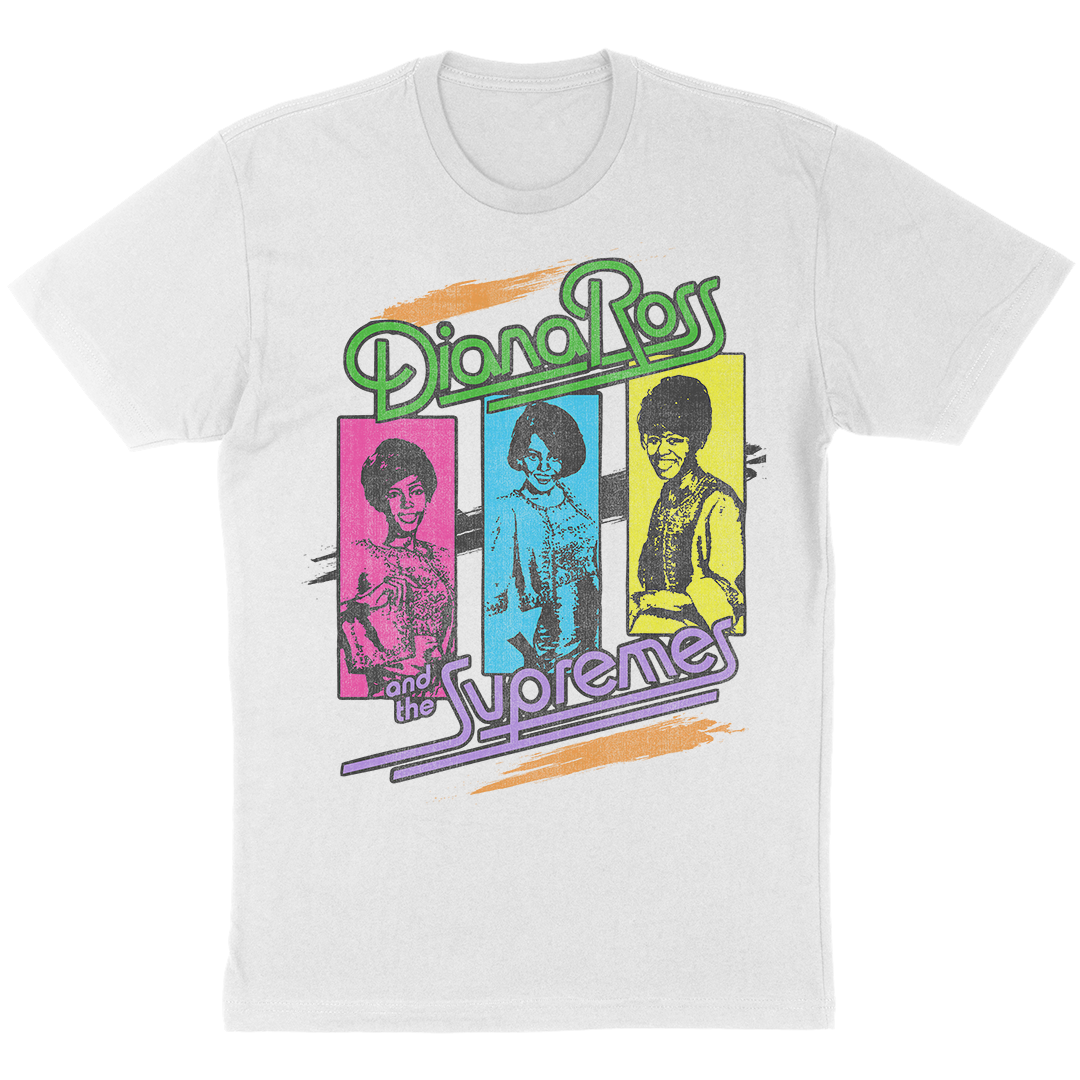 Diana Ross And The Supremes "80s Colors" T-Shirt in White