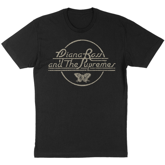 Diana Ross And The Supremes "Butterfly Circle" T-Shirt in Black