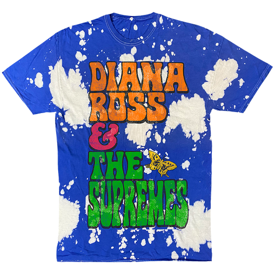 Diana Ross And The Supremes "Stacked Butterfly" T-Shirt in Tie Dye