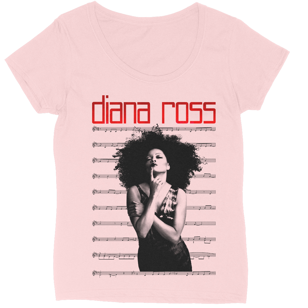 Diana Ross "Sheet Music" Women's Scoop Neck T-Shirt