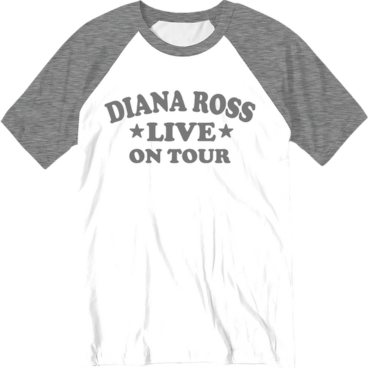 Diana Ross "Live On Tour" Raglan T-Shirt