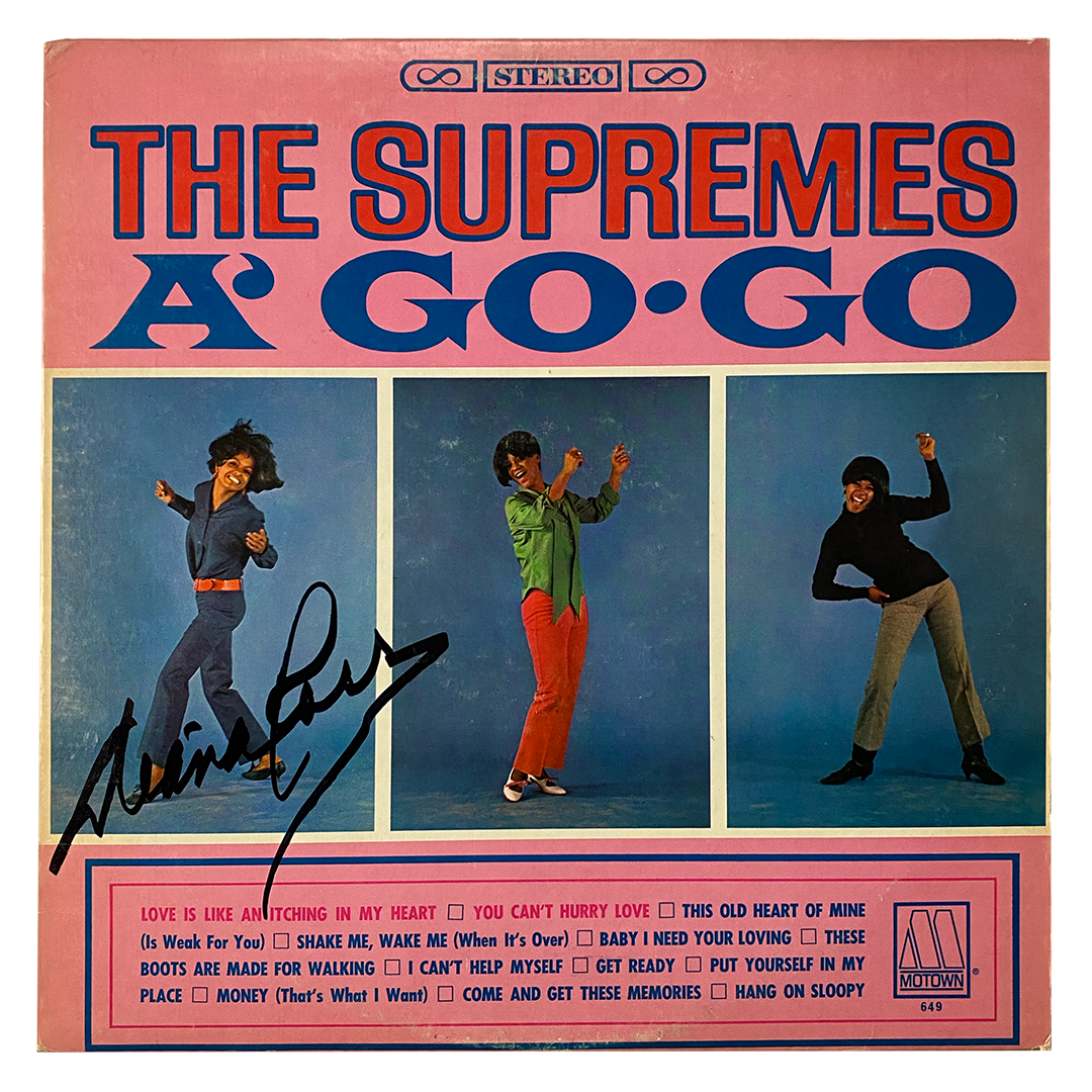 Diana Ross and The Supremes AUTOGRAPHED LIMITED "A' Go-Go" Album Vinyl LP
