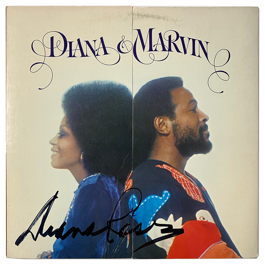 Diana Ross AUTOGRAPHED LIMITED "Diana & Marvin" Album Vinyl LP