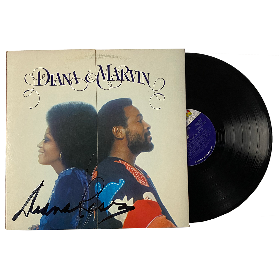 Diana Ross AUTOGRAPHED LIMITED "Diana & Marvin" Album Vinyl LP