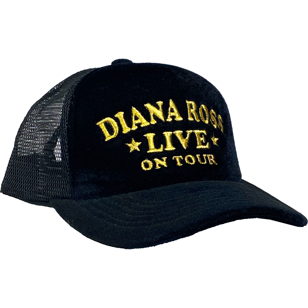 "Live On Tour" Crushed Velvet Trucker Hat