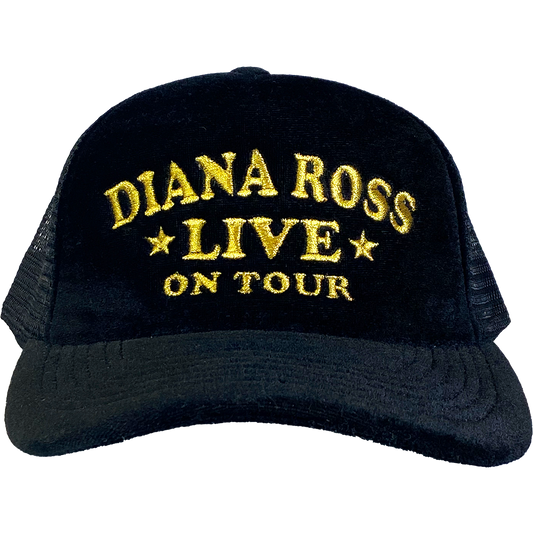 "Live On Tour" Crushed Velvet Trucker Hat