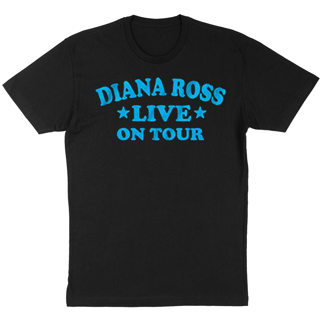 Diana Ross "Live On Tour" T-Shirt in Black