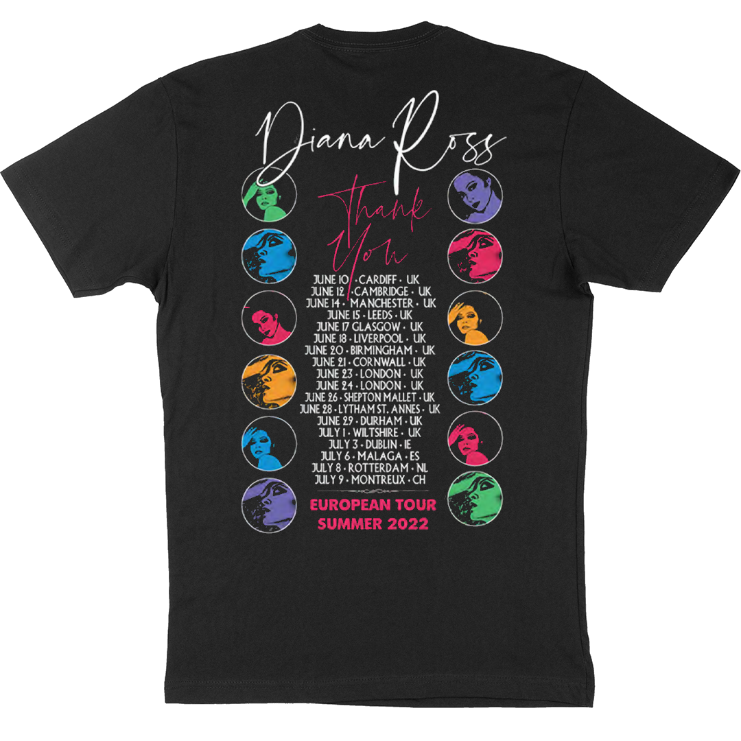 Diana Ross "Thank You EUROPEAN Tour 2022" T-Shirt