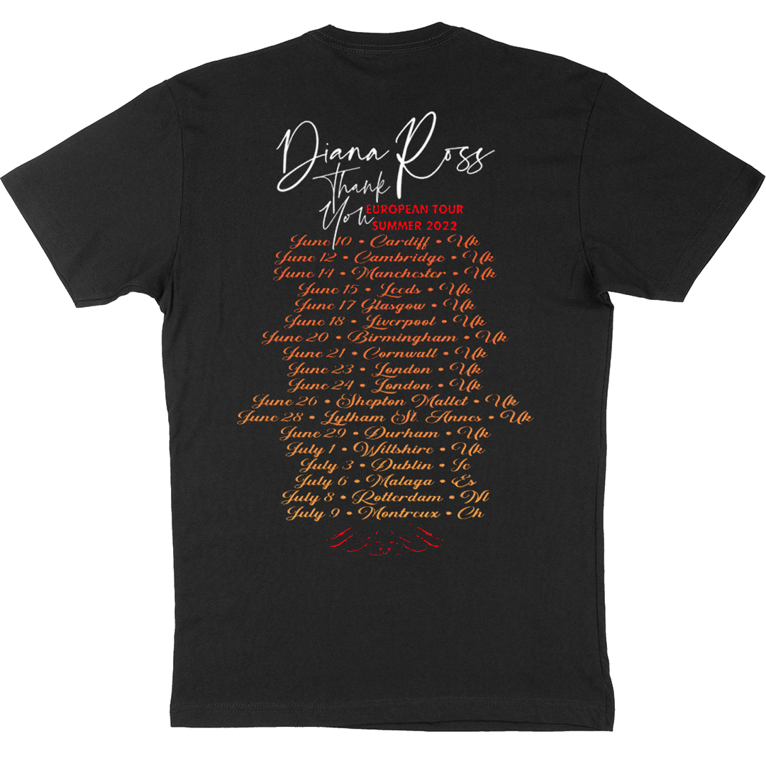 Diana Ross "Thank You Album Cover EUROPEAN Tour 2022" T-Shirt