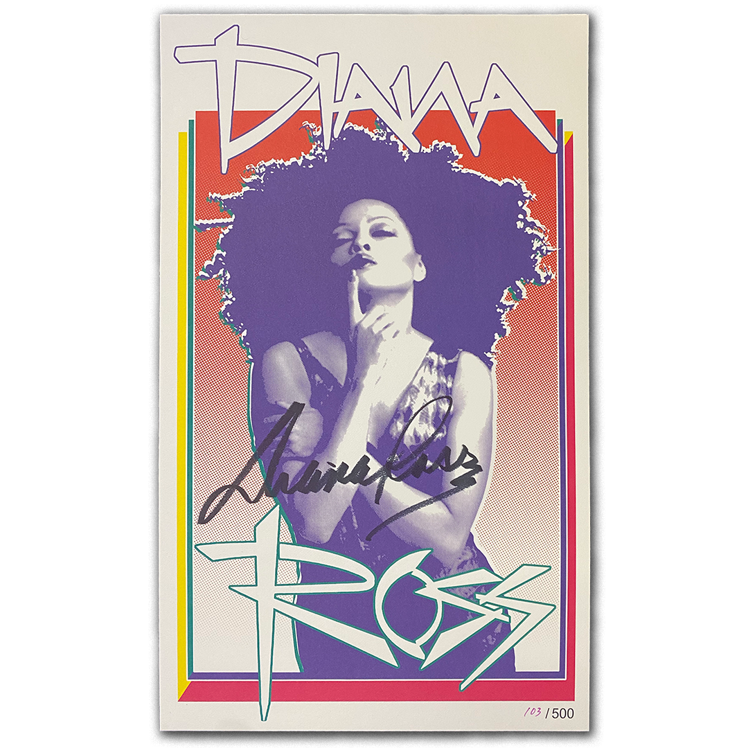 Diana Ross Cover Page Autographed Limited Edition Poster Diana Ross Shop 