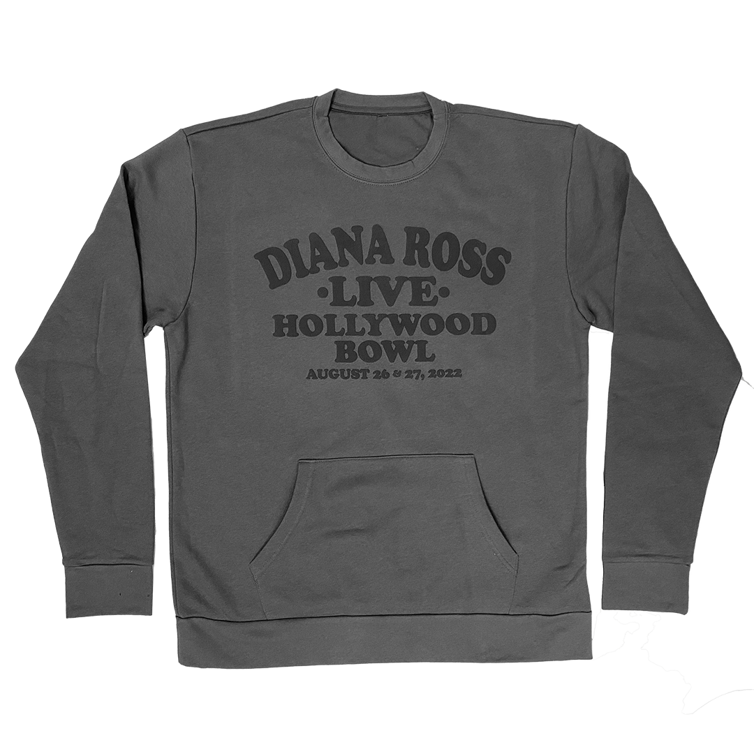 Diana Ross "Vintage Text" HOLLYWOOD Bowl Event Pullover Sweatshirt