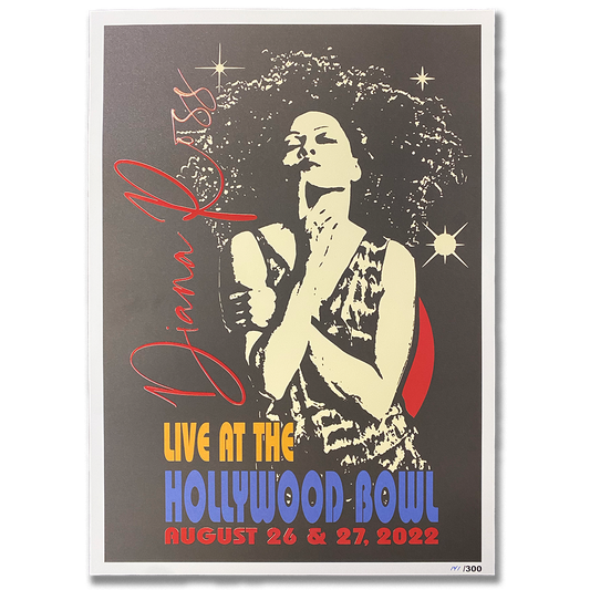Diana Ross "Sparkles" HOLLYWOOD Bowl Event Limited Edition Poster