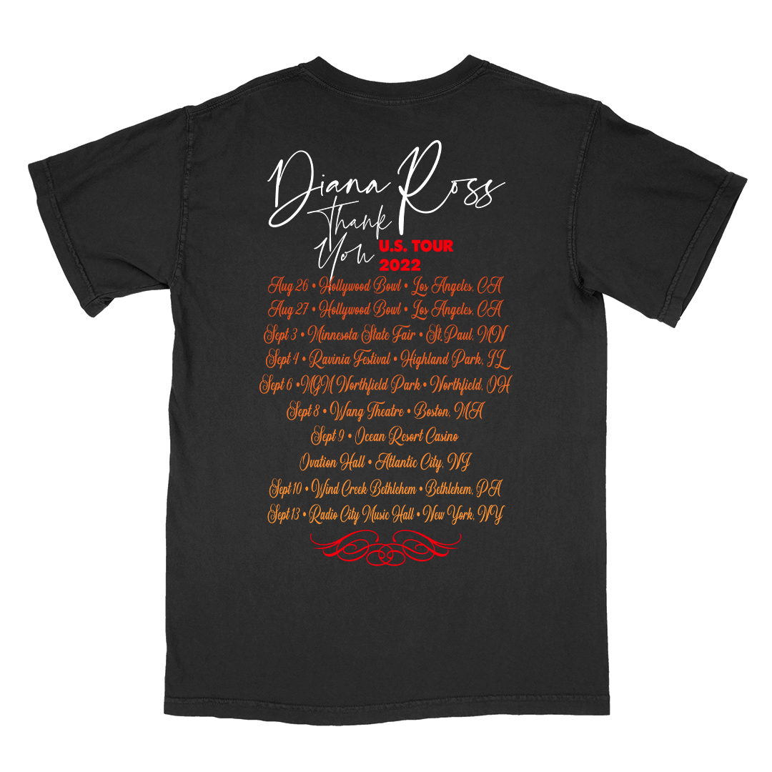 Diana Ross "Thank You Album" U.S. TOUR Event T-Shirt