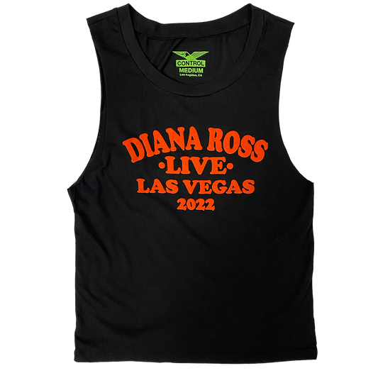 Diana Ross "Vintage Text LAS VEGAS" Women's Sleeveless T-Shirt