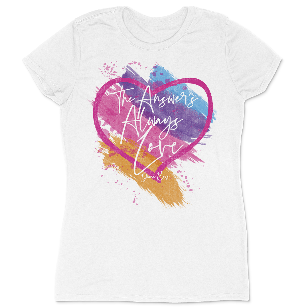 Diana Ross "The Answer's Always Love" Women's T-Shirt – Diana Ross Shop