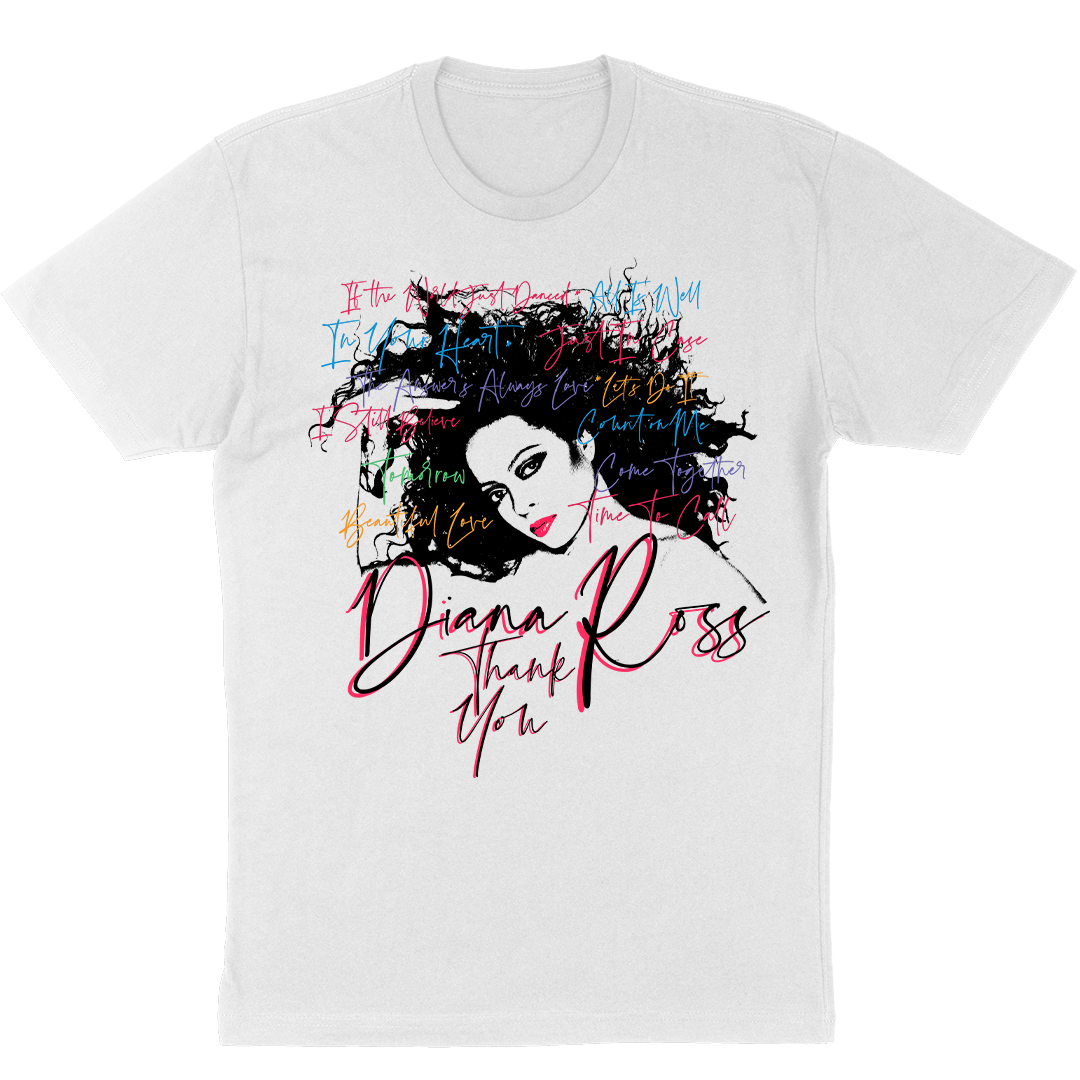 Diana Ross "Diana with Song Titles" T-Shirt