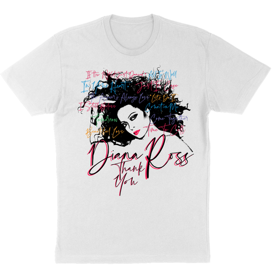 Diana Ross "Diana with Song Titles" T-Shirt