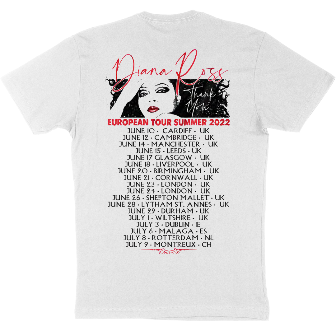 Diana Ross "Red Lipstick EUROPEAN Tour 2022" T-Shirt